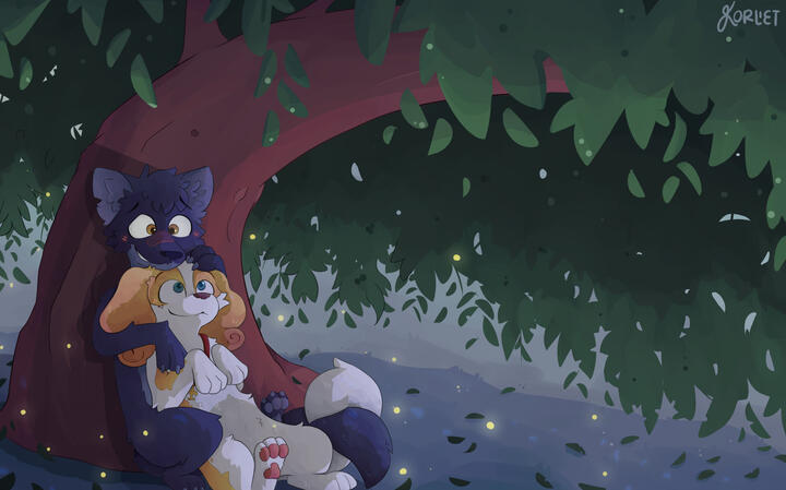 Fullbody + 2 Characters + Complex background
